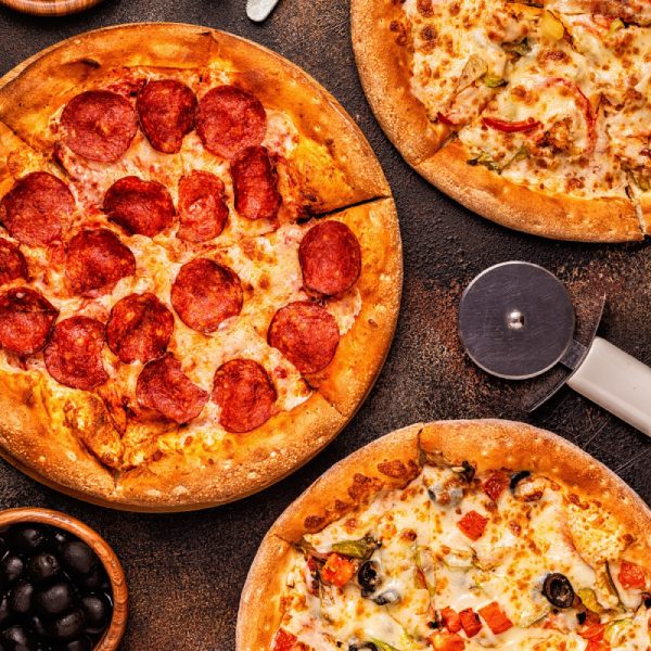 Pizza Served in The Plug Restaurant in Liverpool